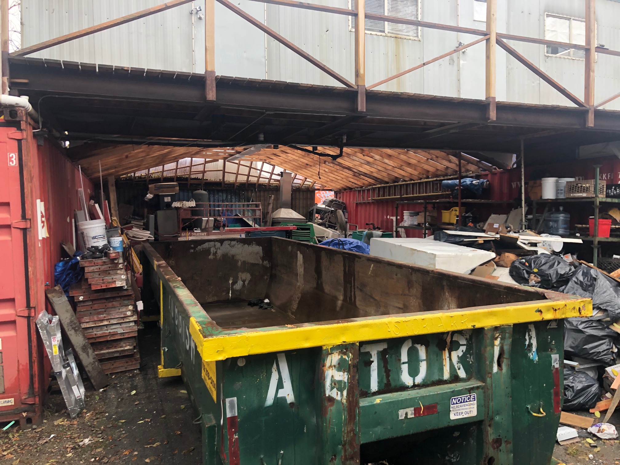 Storage yard with trailer 1500 Nexus Realty Management